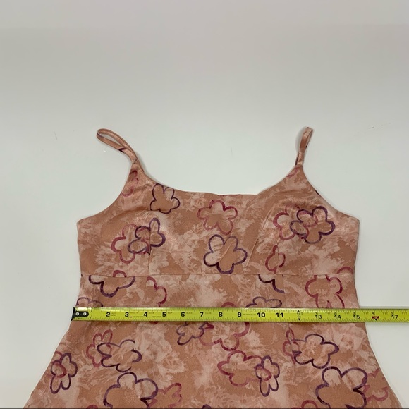 Wild Fable Pink & Purple Sheen Flower Print Y2K Style Spaghetti Strap Dress Nwt - Picture 15 of 16